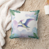 Oreiller jetable Dinosaure Violet Fantaisiste dans (Couverture)