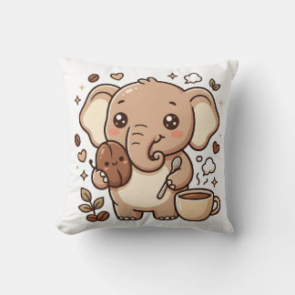 Oreiller jetable éléphant Kawaii - Personnage de c
