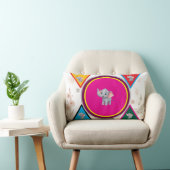 Oreiller jetable géométrique éléphant mignon pour (Chaise)