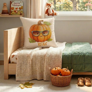 Oreiller jetable personnalisé Citrouille orange mi