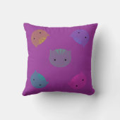 Oreiller jetable pour enfants aux visages de chat (Verso)