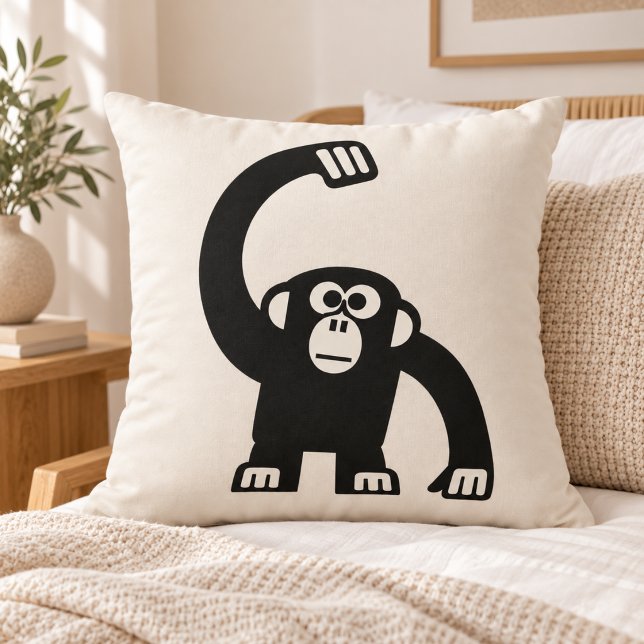 Oreiller jetable Singe combattant (Créateur téléchargé)