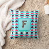 Oreiller jeté à monogramme chic pour cadeau pour p (Couverture)