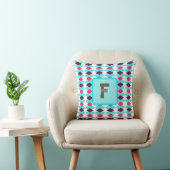 Oreiller jeté à monogramme chic pour cadeau pour p (Chaise)
