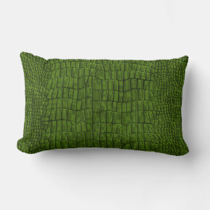 Oreiller jeté à motif d'alligator