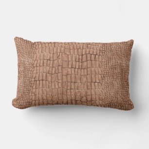 Oreiller jeté à motif d'alligator