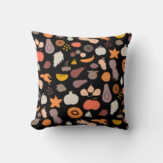 Oreiller jeté à motif de fruits (Recto)