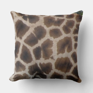 Oreiller jeté à motif de peau de girafe