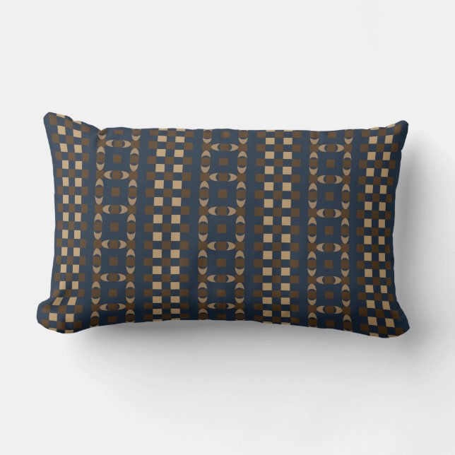 Oreiller jeté à motif de sable de minuit (Recto)