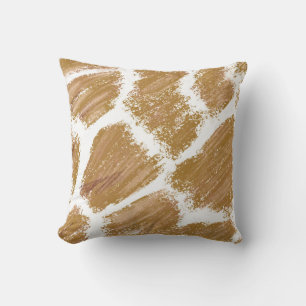 Oreiller jeté à motif girafe