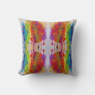 Oreiller jeté à motif goutte de fierté