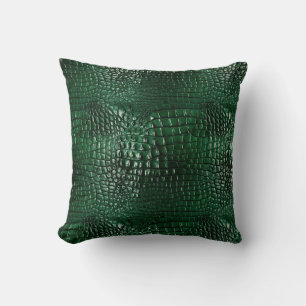 Oreiller jeté à motif imprimé crocodile