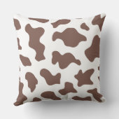 Oreiller jeté à motif imprimé vache tacheté de la (Verso)
