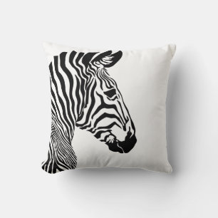 Oreiller jeté à motif zèbre
