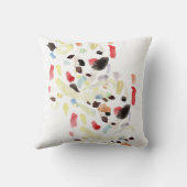 Oreiller jeté abstrait coloré moderne (Verso)