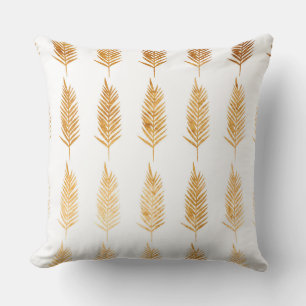 Oreiller jeté aux feuilles d'or