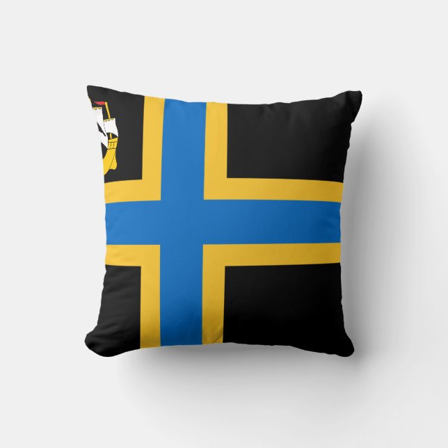 Oreiller jeté avec drapeau de Caithness (Recto)