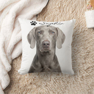 Oreiller jeté avec photo personnalisée de chien We