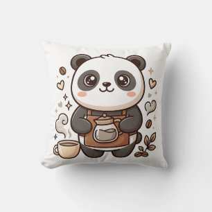 Oreiller jeté Barista Panda