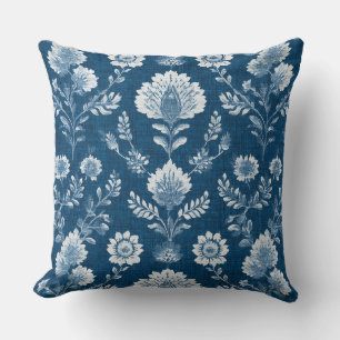 Oreiller jeté bleu des Hamptons
