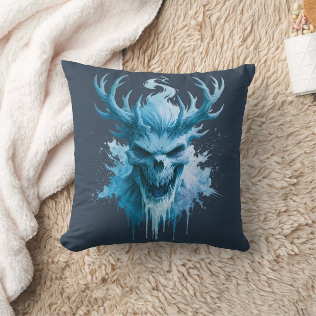 Oreiller jeté Blue Frost Skull (Couverture)