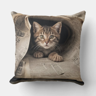Oreiller jeté chat fatastick