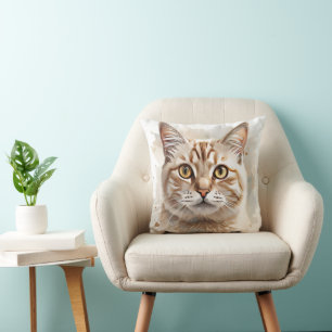 Oreiller jeté chat mignon Coussin pour décoration
