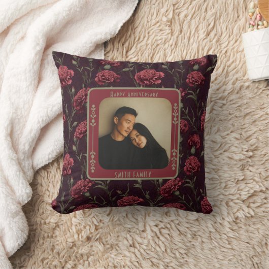 Oreiller jeté Classy Romantic Golden Anniversary (Couverture)
