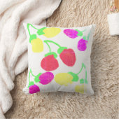 Oreiller Jeté Coussin de Berries Rose Jaune Mignon (Couverture)