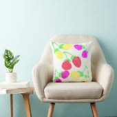 Oreiller Jeté Coussin de Berries Rose Jaune Mignon (Chaise)