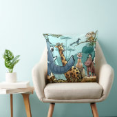 Oreiller jeté d'animaux de forêt (Chaise)