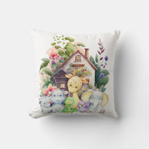 Oreiller jeté d'animaux mignons   Cadeau mignon po