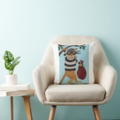 Oreiller jeté de cambrioleur de chat (Chaise)