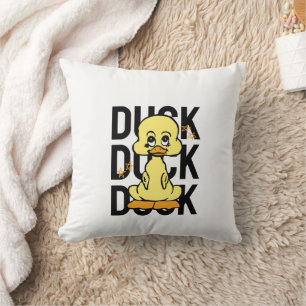 Oreiller jeté de canard drôle mignon