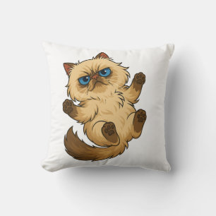 Oreiller jeté de chat mignon
