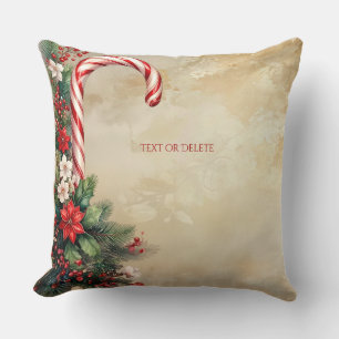Oreiller jeté de Noël de Candy Cane Fêtes