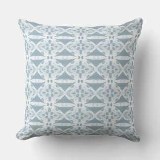 Oreiller jeté de style côtier bleu moderne atténué