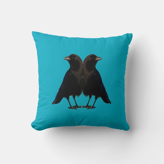 Oreiller Jeté de Twin Beaks Crows (Recto)