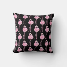 Oreiller jeté Design 3 de la série Flamingo tendre