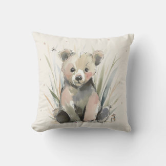 Oreiller jeté d'ours personnalisé