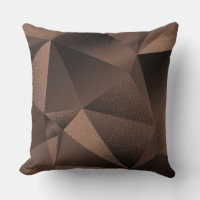 Oreiller jeté en cuivre géométrique facetté diaman