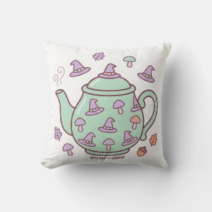 Oreiller jeté en forme de théière « Pastel Kawaii