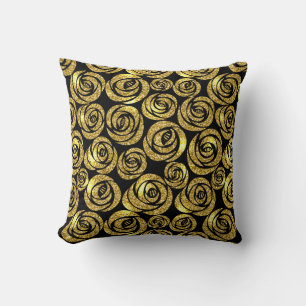 Oreiller Jeté-Faux Roses Pailletées