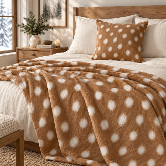 Oreiller jeté Fawn Spot Nordic Woodland