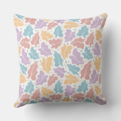 Oreiller Jeté Feuilles Tropicales Pastel (Verso)