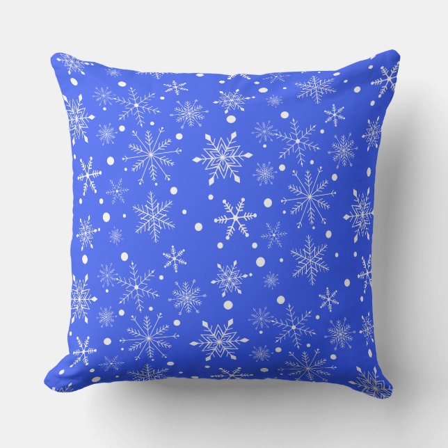 Oreiller jeté flocon de neige (Recto)