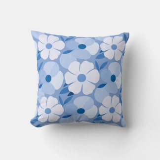 Oreiller jeté floral classique doux – Botanique ne