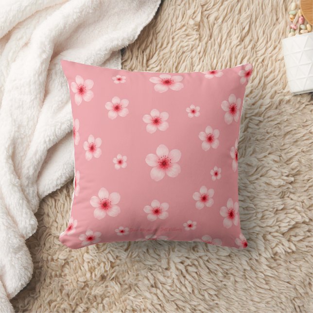 Oreiller jeté floral doux (Couverture)