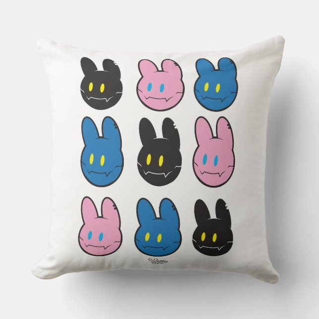 Oreiller jeté Gang Cool Bunny Pattern Cartoon (Recto)