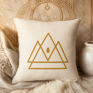 Oreiller jeté Golden Sacred Peaks